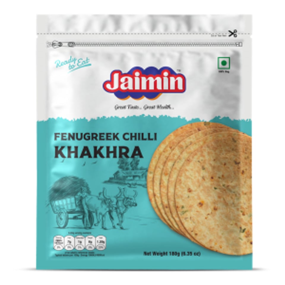 Jaimin Fenugreek Chilli Khakhra 200 Grams