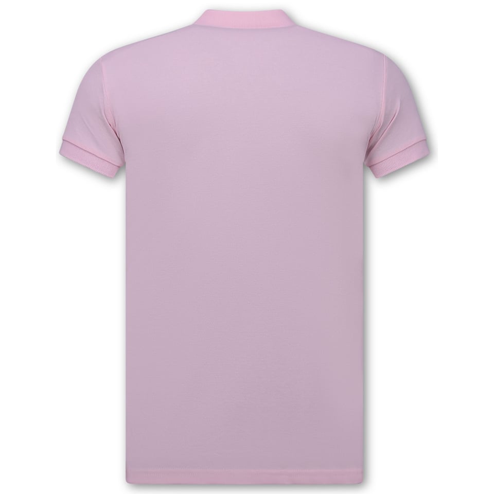 Heren Polo - Polo Heren Korte Mouw - Polo Heren - Slim Fit - A150 - Roze