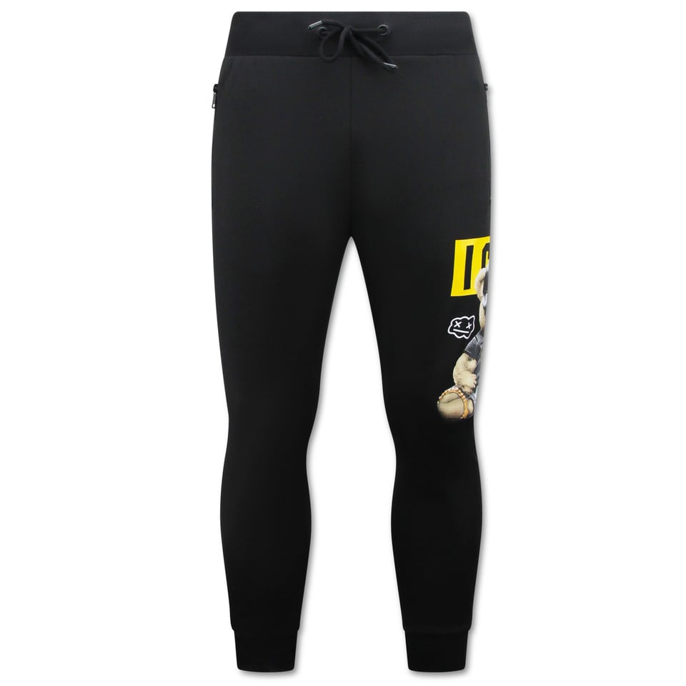 Trainingspak Heren ICON Print - Huispak - Joggingpak - 1001 - Zwart