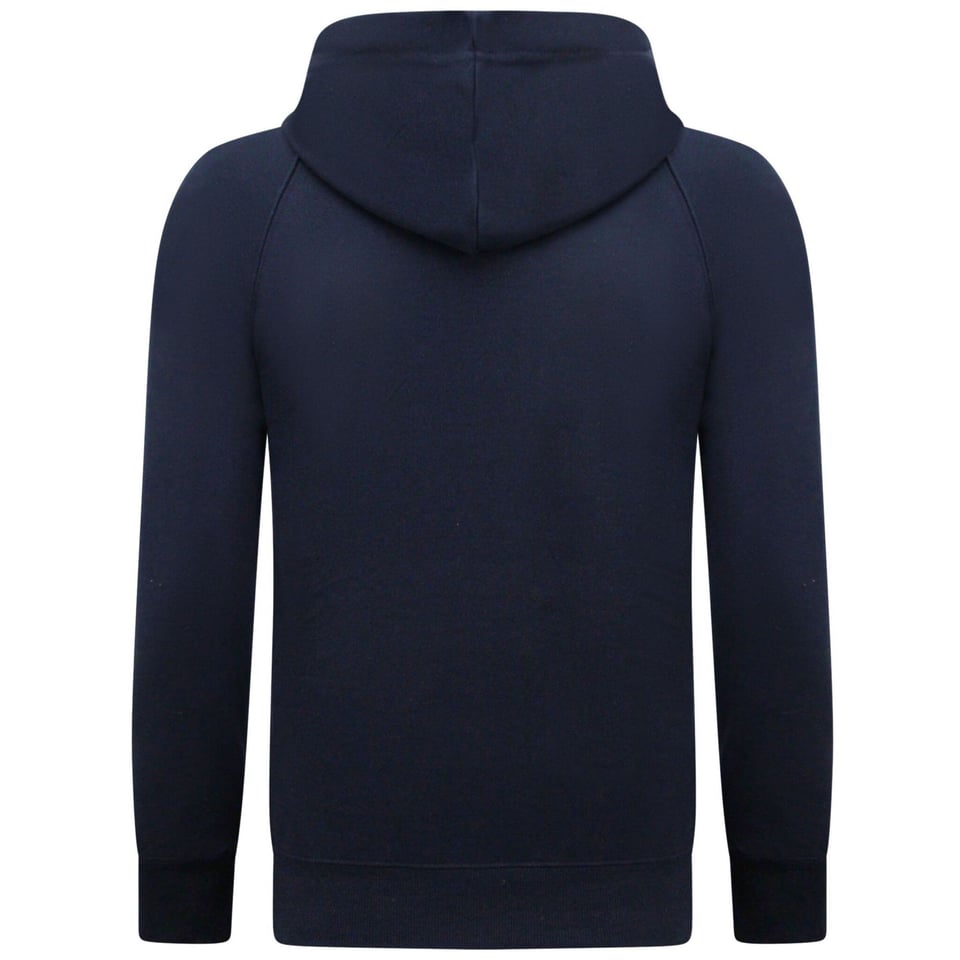 Hoodie Heren - Blanco Basic Hoodie - Donker Blauw