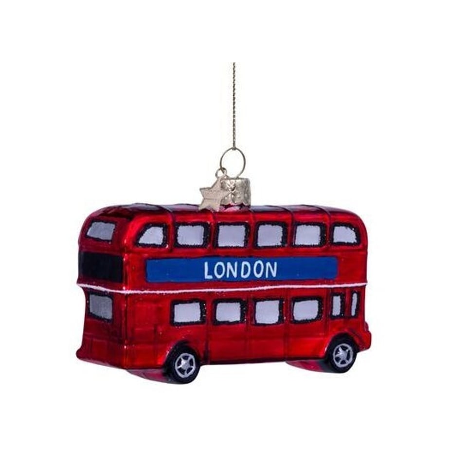 Kerstbal Londen Dubbeldekker Bus