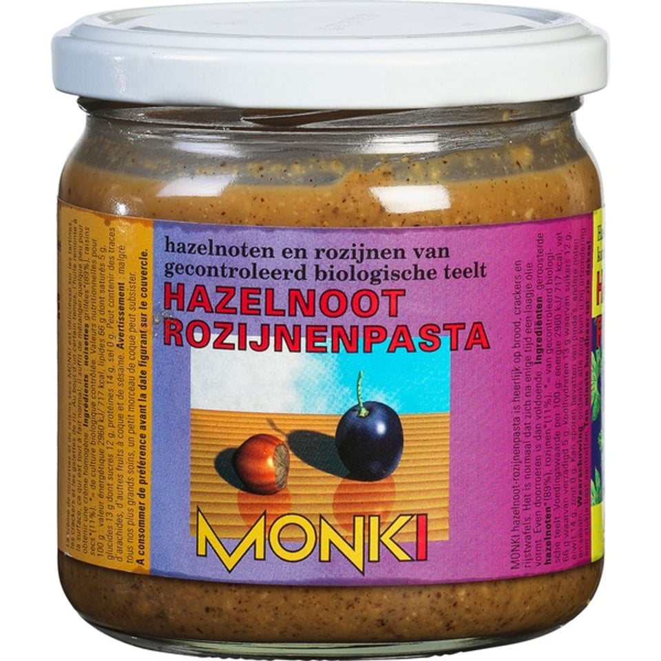 Hazelnoot-Rozijnenpasta