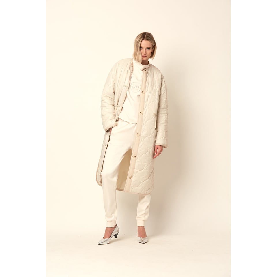 Dante6 Reece Quilted Coat - Ivory