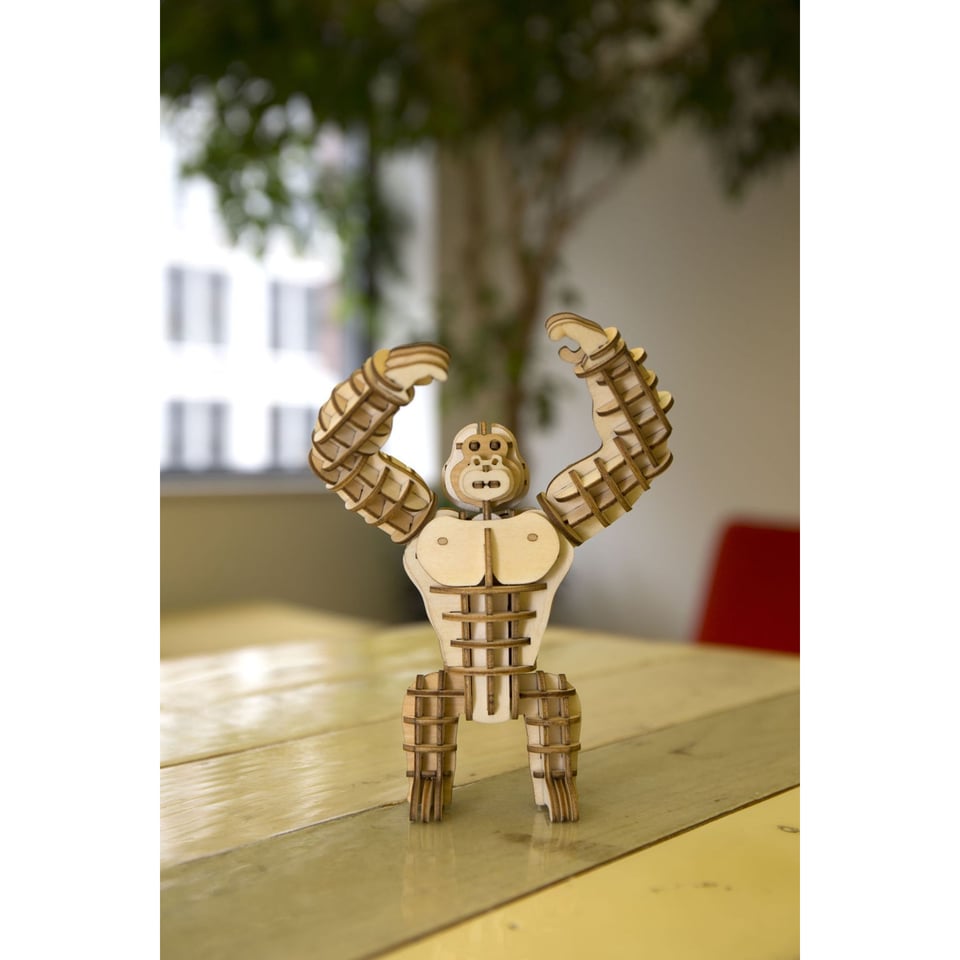 Gorilla Houten 3D Puzzel