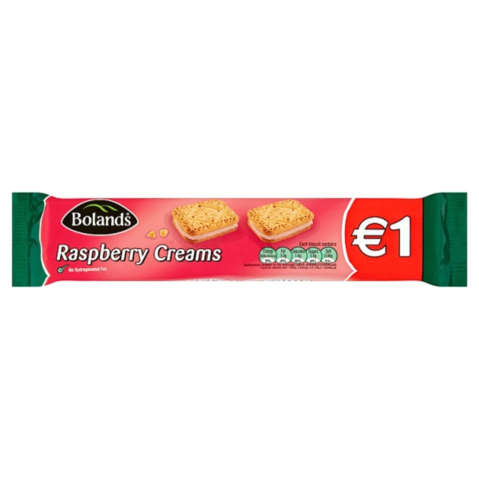 Bolands Raspberry Creams 150g