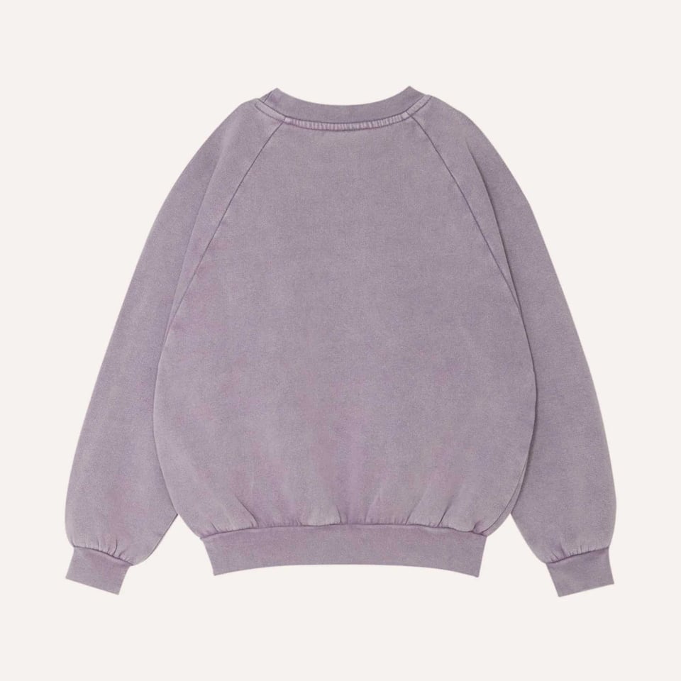 The Campamento Purple Washed Oversized Kids Sweatshirt