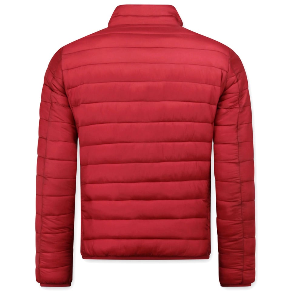 Heren Korte Jas - Slim Fit - Rood