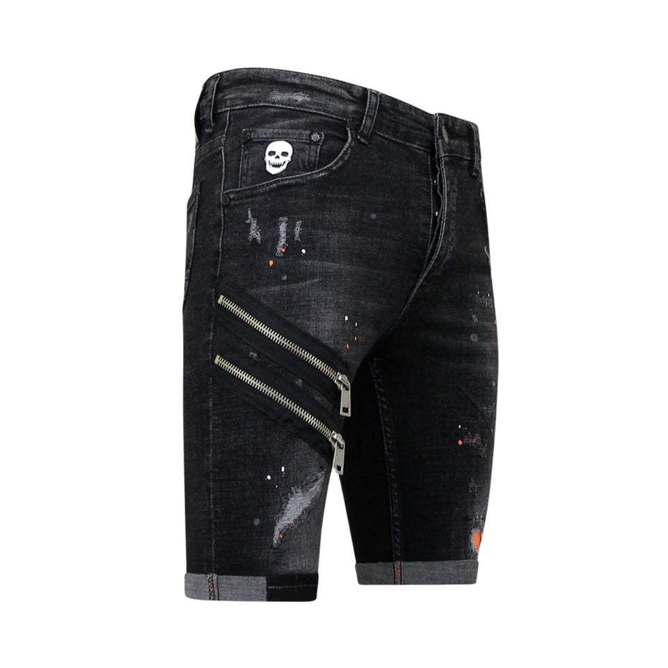 Exclusieve Slim Fit Korte Broek Heren - 1019 - Zwart