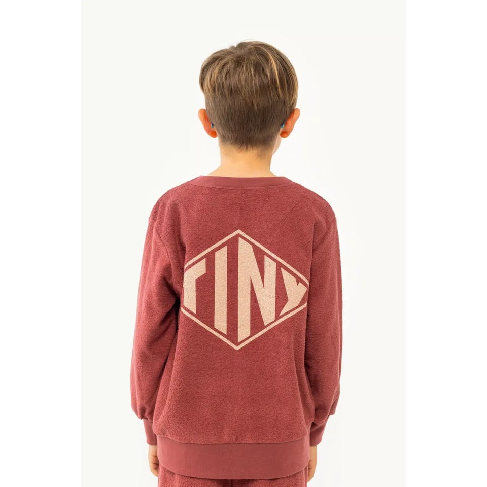 Tiny Cottons Diamond Tiny Sweatshirt Burgundy