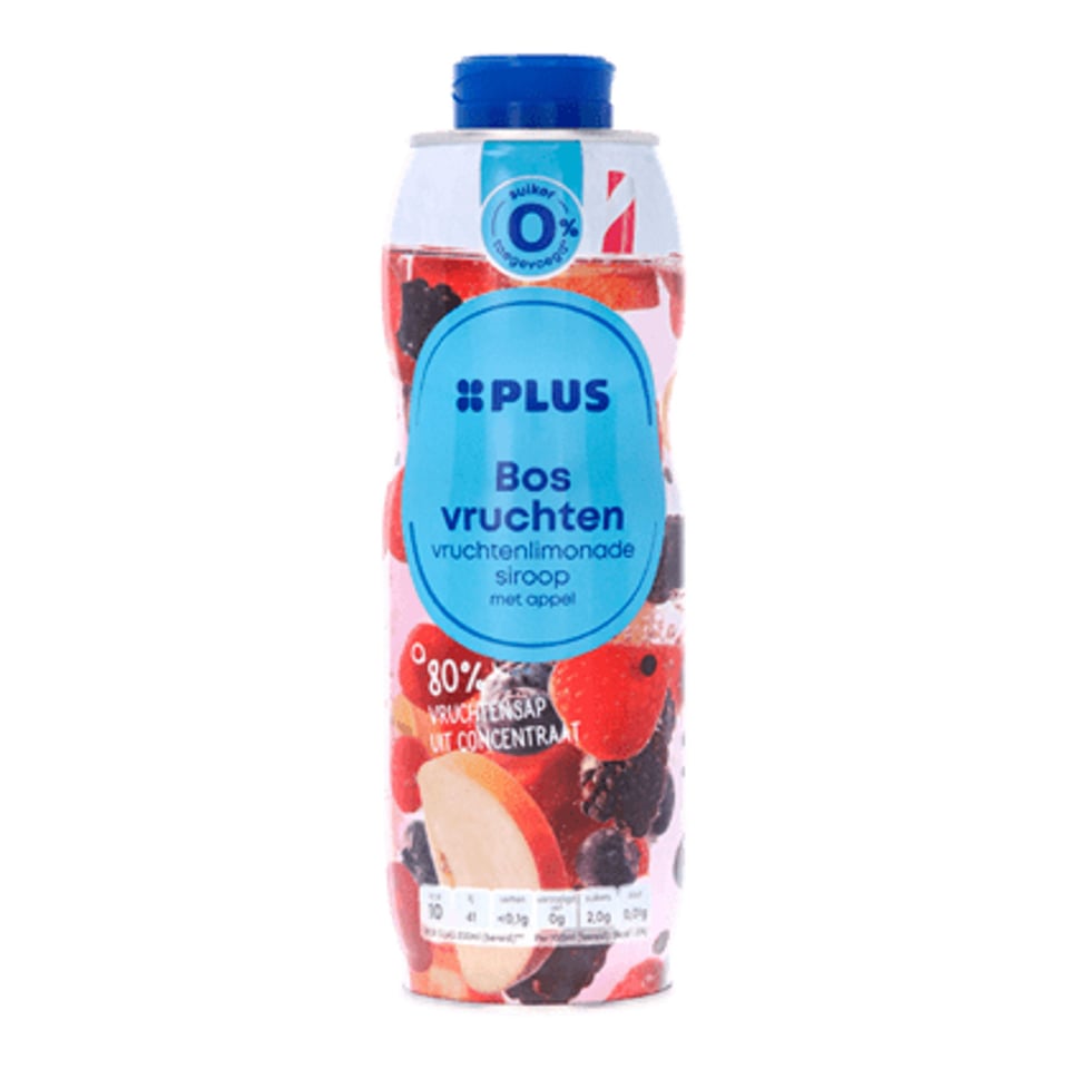PLUS Siroop Bosvruchten 0% Suiker