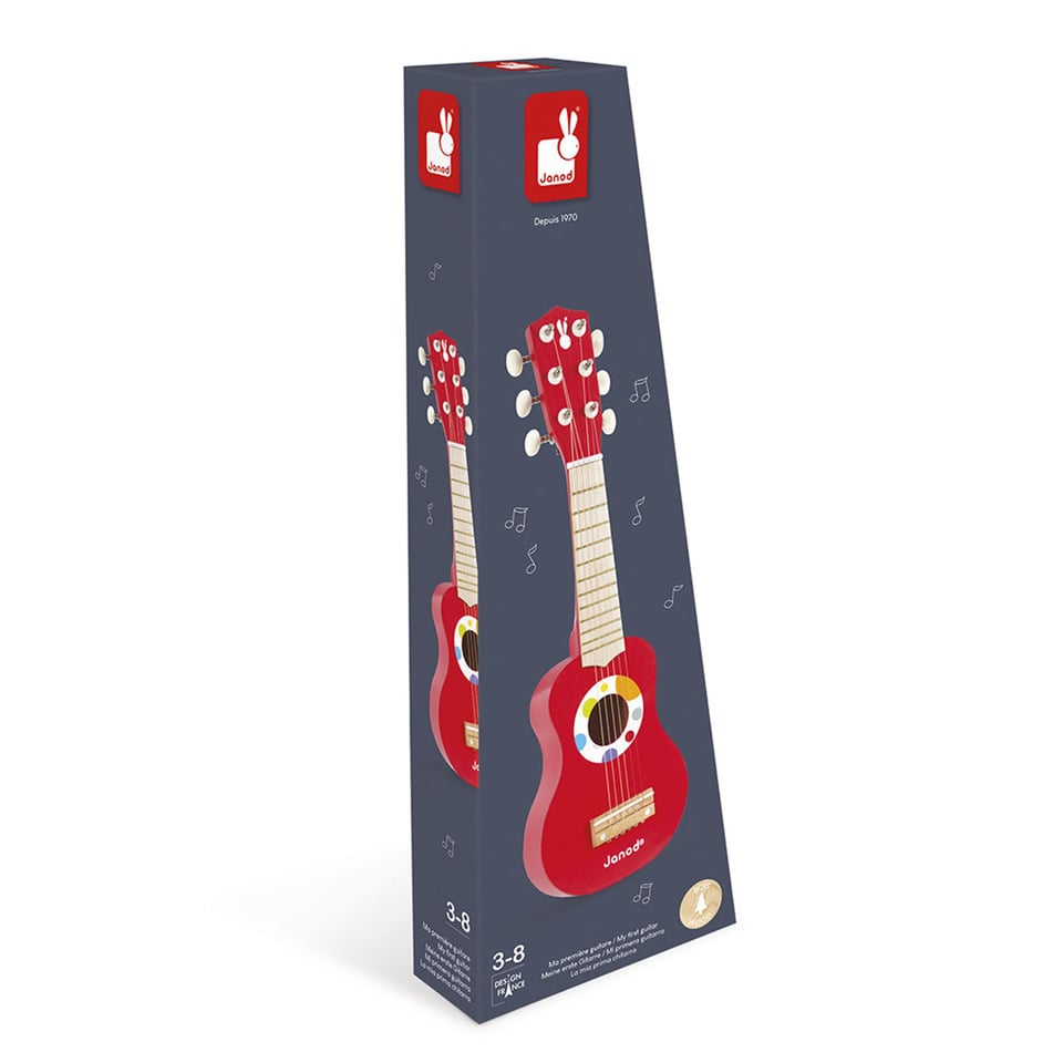 Janod Muziekinstrument Confetti Mijn Eerste Gitaar 53,5 Cm 3+