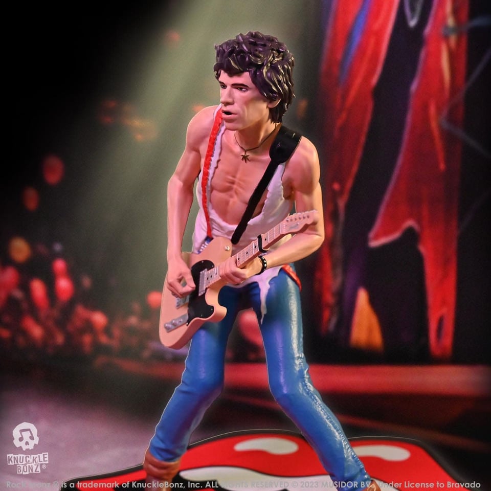 Rock Iconz - The Rolling Stones - Keith Richards Beeld (Tattoo You Tour 1981)