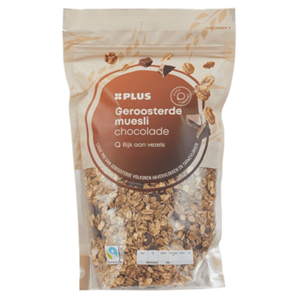 PLUS Geroosterde Muesli Chocolade
