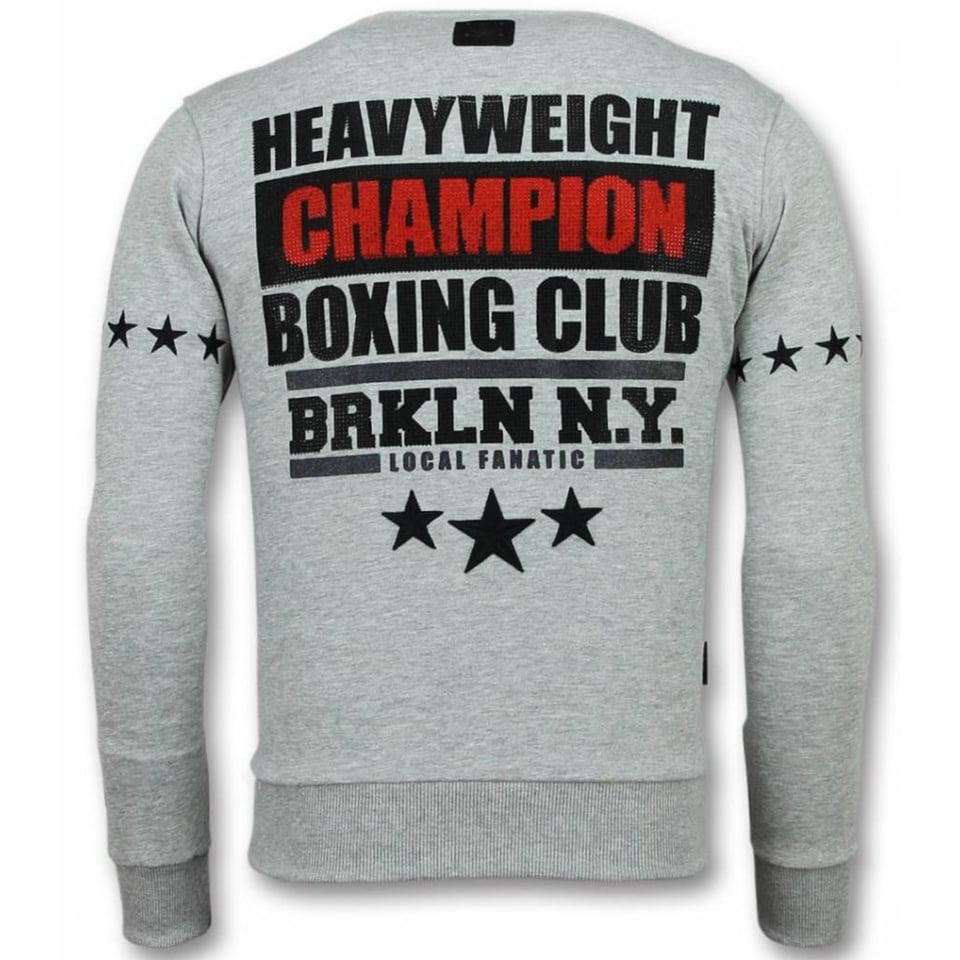 Mike Tyson Trui - Iron Mike Sweater Heren - Mannen Truien - Grijs