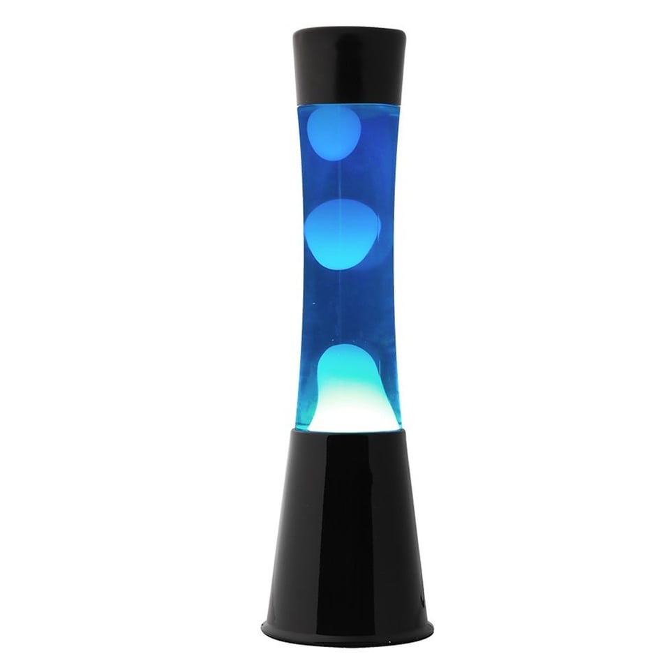 Lavalamp Zwart-Blauw