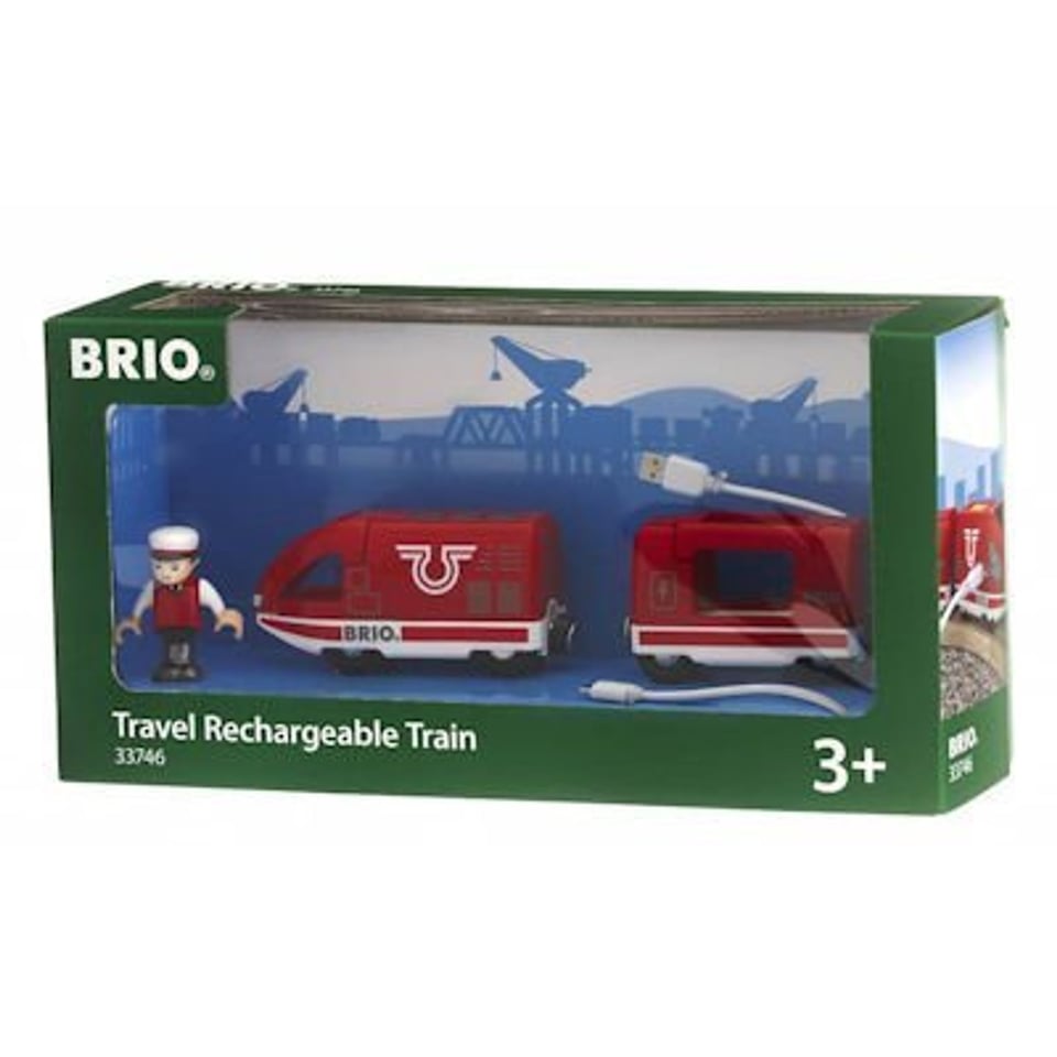 Brio Oplaadbare Travel Trein Met USB-Kabel