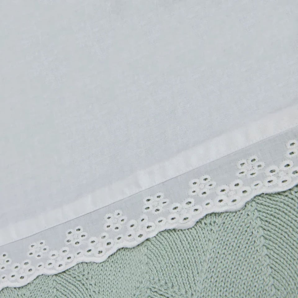 Bovenlaken Lace Wieg of Ledikant - Naturel