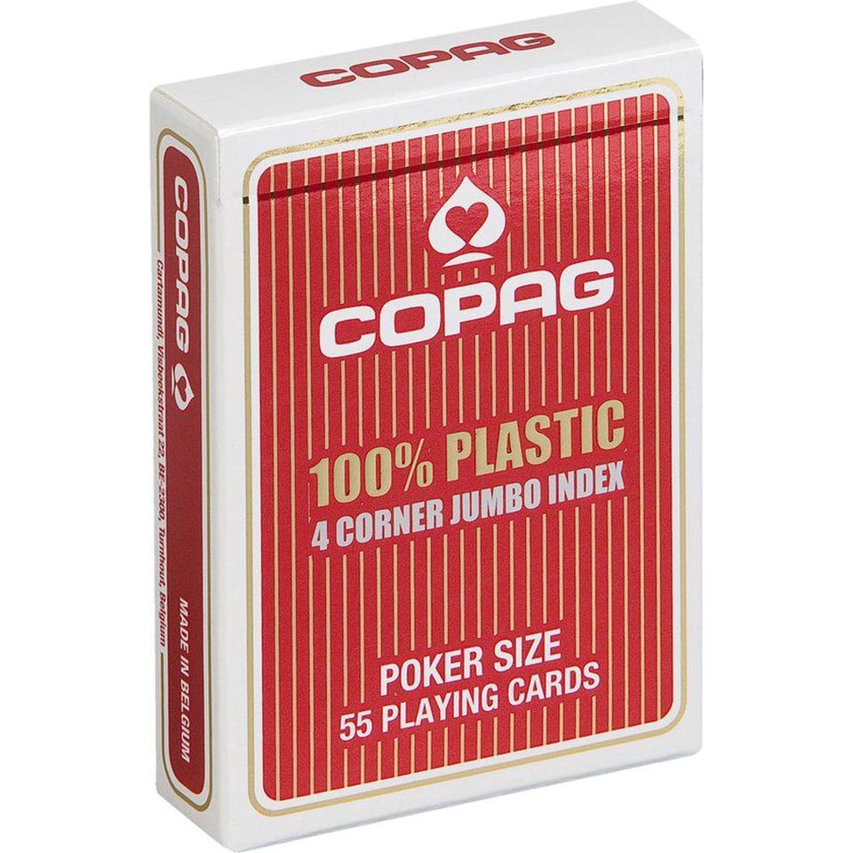 Pokerkaarten Copag Jumbo Index 4 Corners Red