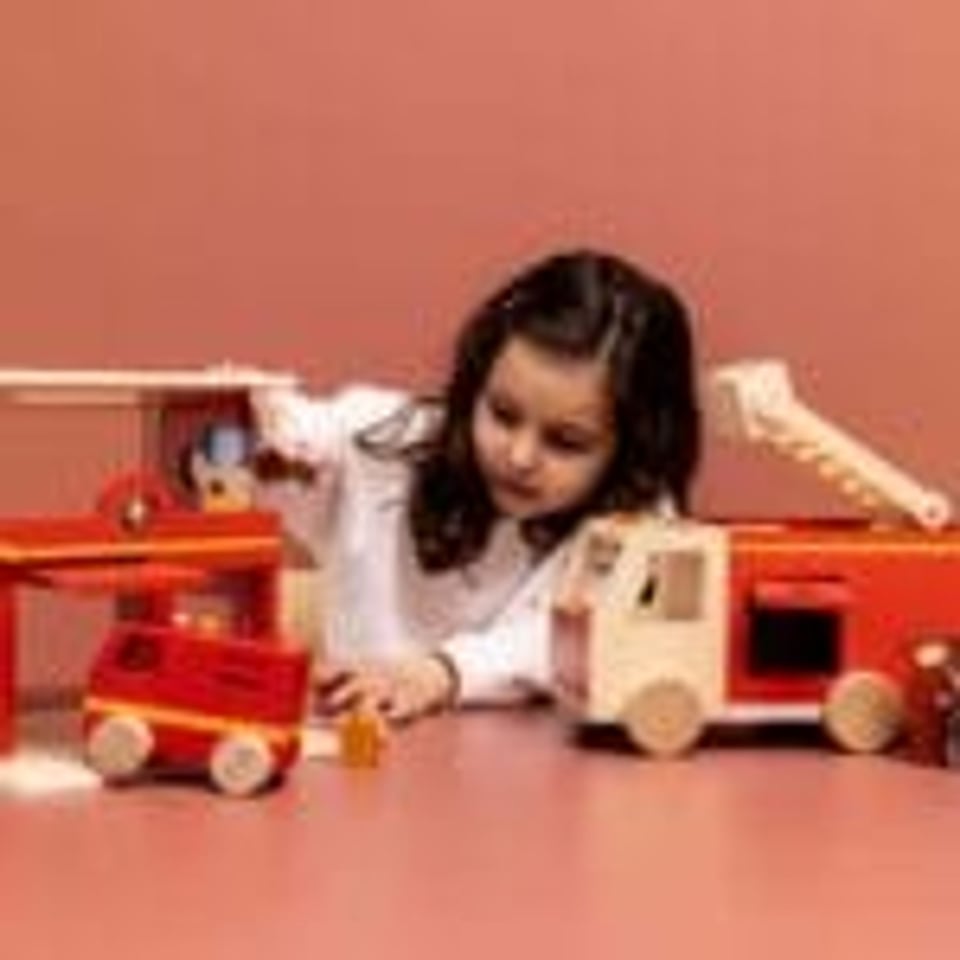 Trixie Houten Brandweerwagen
