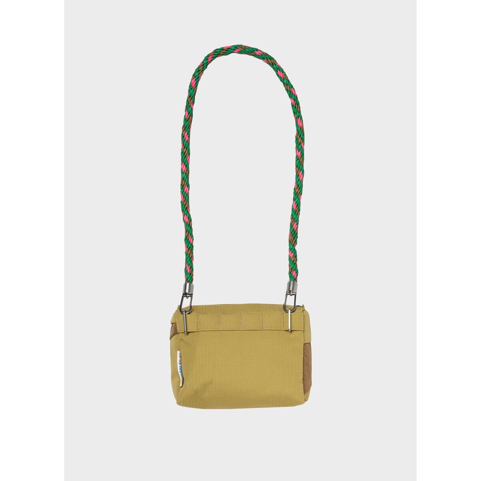 SUSAN BIJL Bum Bag Moss & Camel S