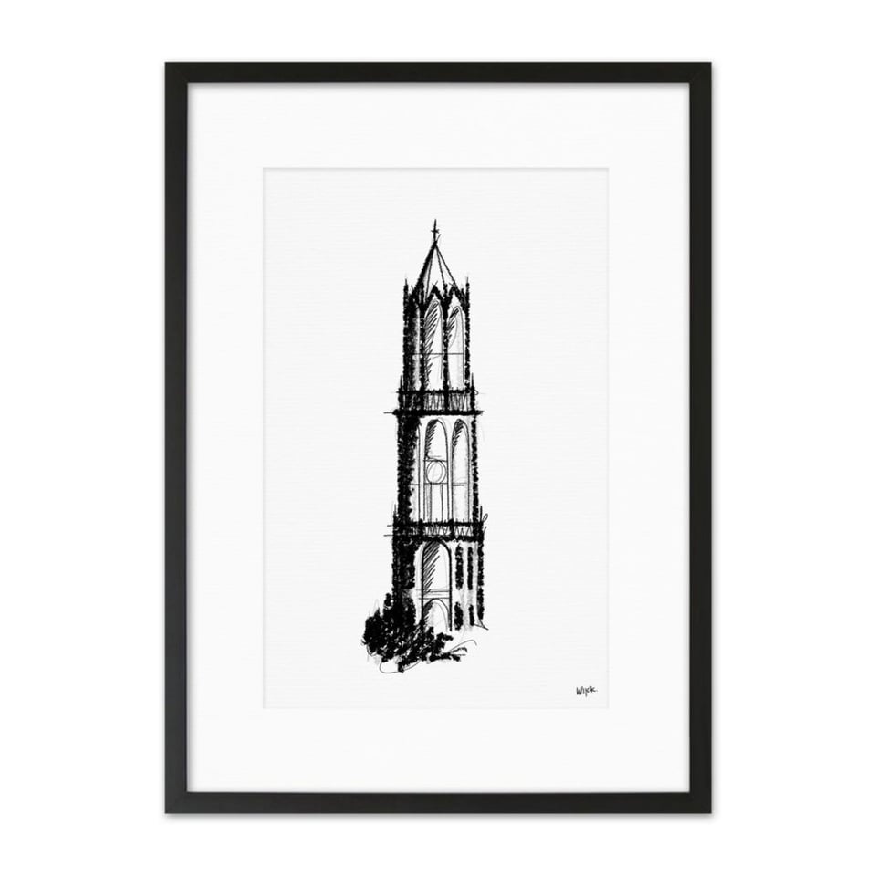 WIJCK. Utrecht 21x30cm Domtoren Schets