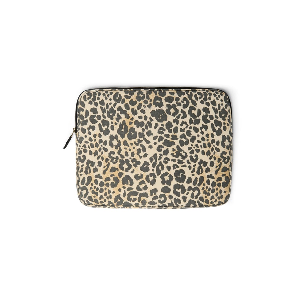 Soft Cotton Leopard  Laptop Sleeve  15 INCH - Leopard