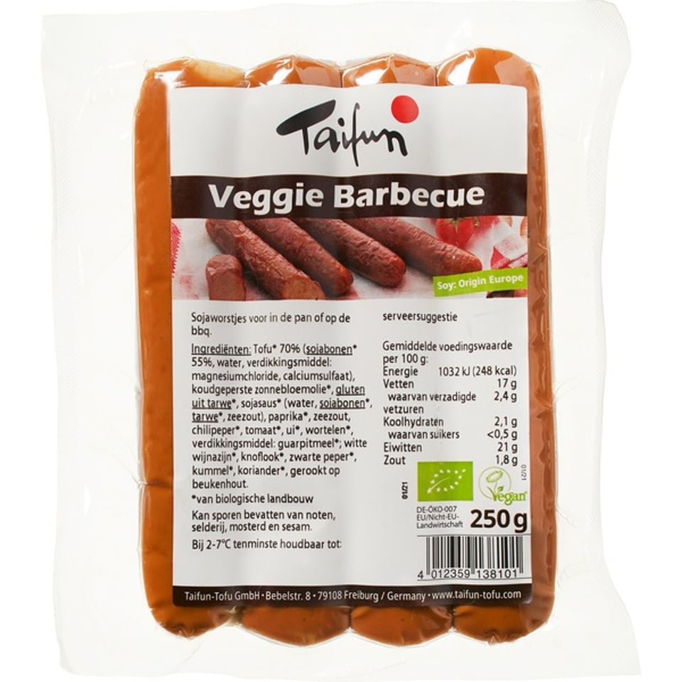 Taifun Veggie Barbeque Worstjes 250g