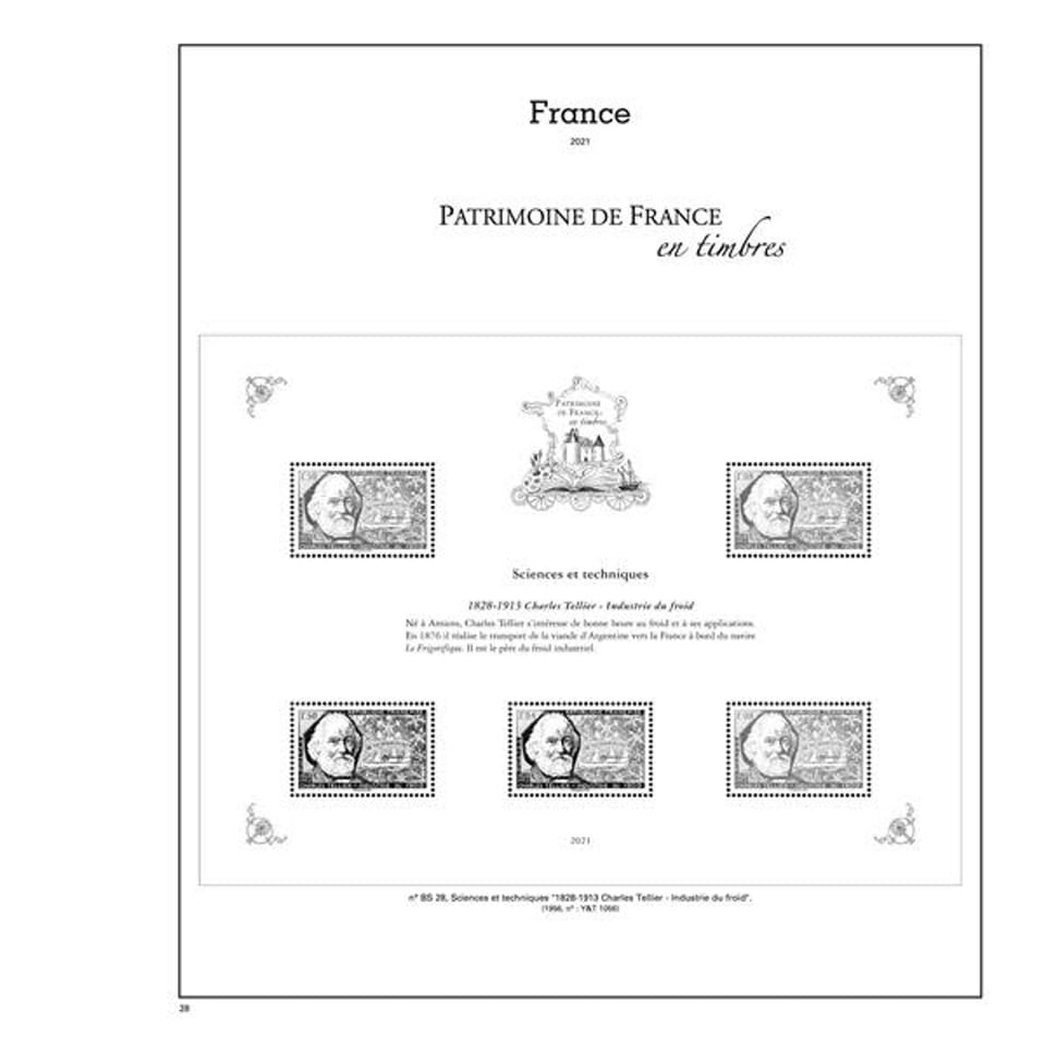 Patrimoine De France en Timbres SC - 2021