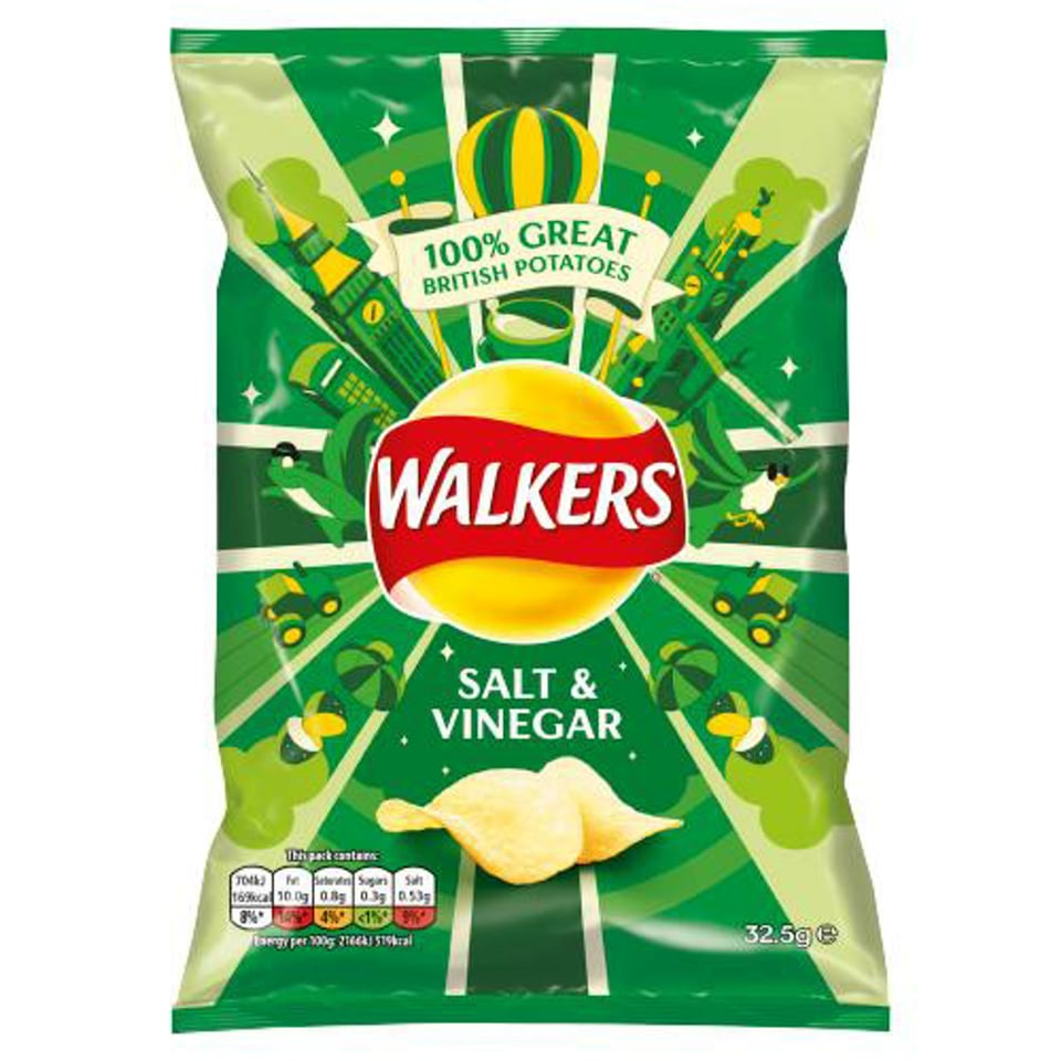 Walkers Salt & Vinegar Crisps 50g