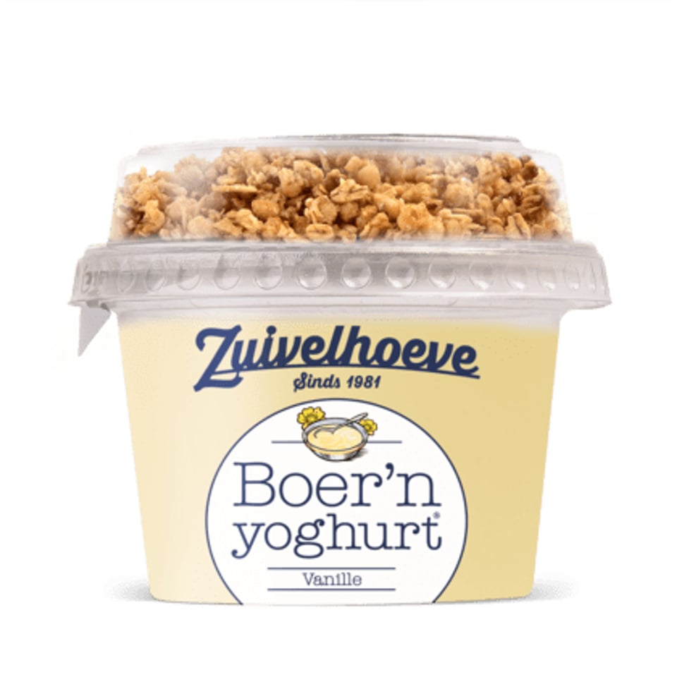 Zuivelhoeve Boer'n Yoghurt Muesli Vanille