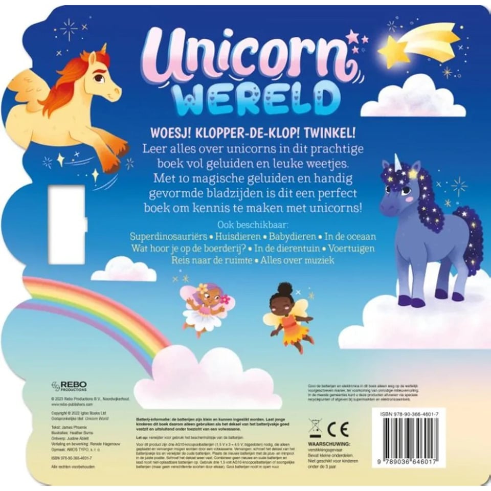 10 Geluidenboek Unicornwereld 3+