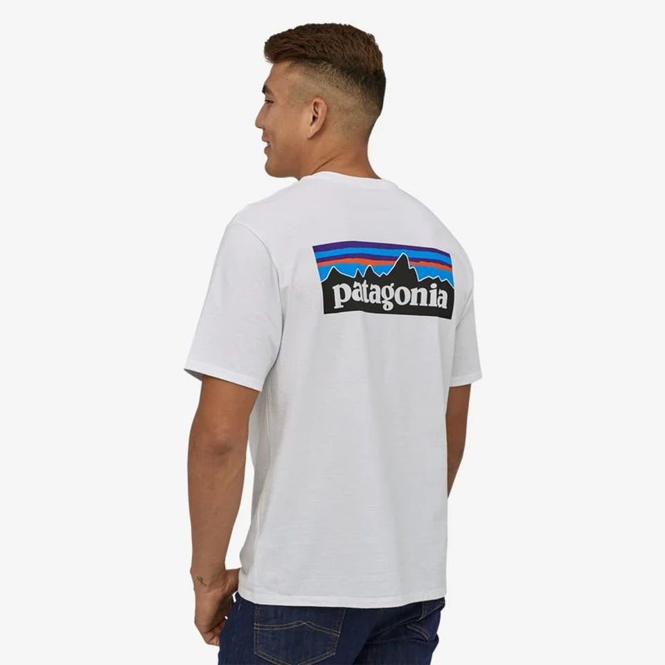 Patagonia Patagonia M's P-6 Logo Responsibili-Tee White