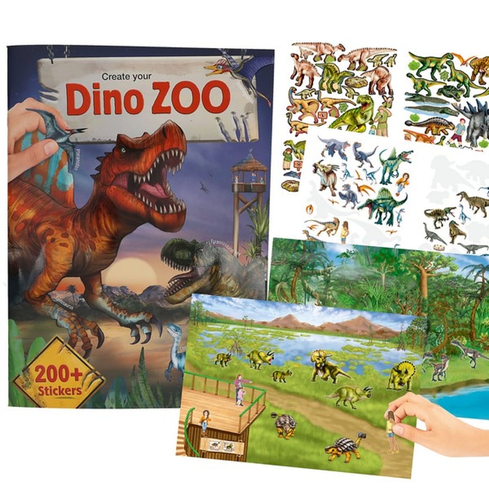 Dino World Stickerboek Dino Dierentuin