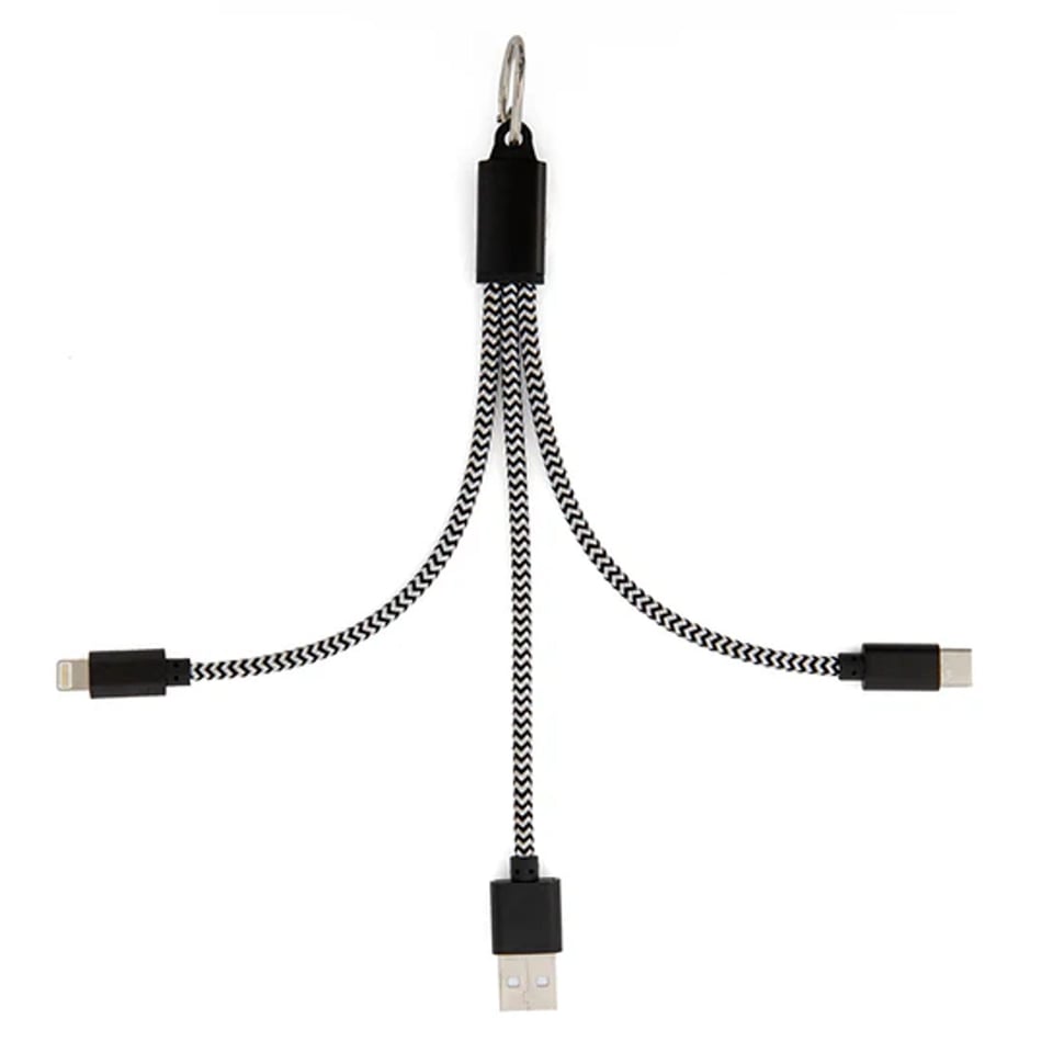KIKKERLAND 3-in-1 Oplaadsleutelhanger