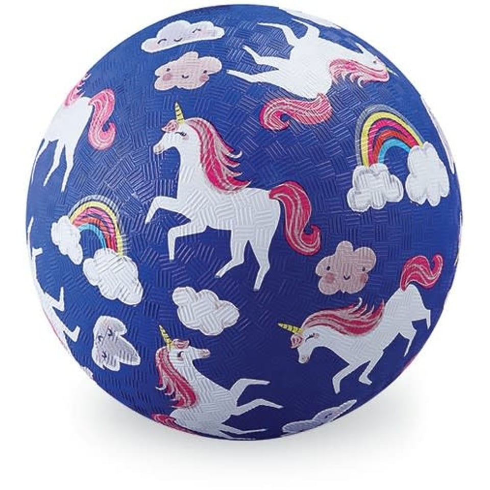 Crocodile Creek Rubber Playball 13 Cm Unicorn 3+