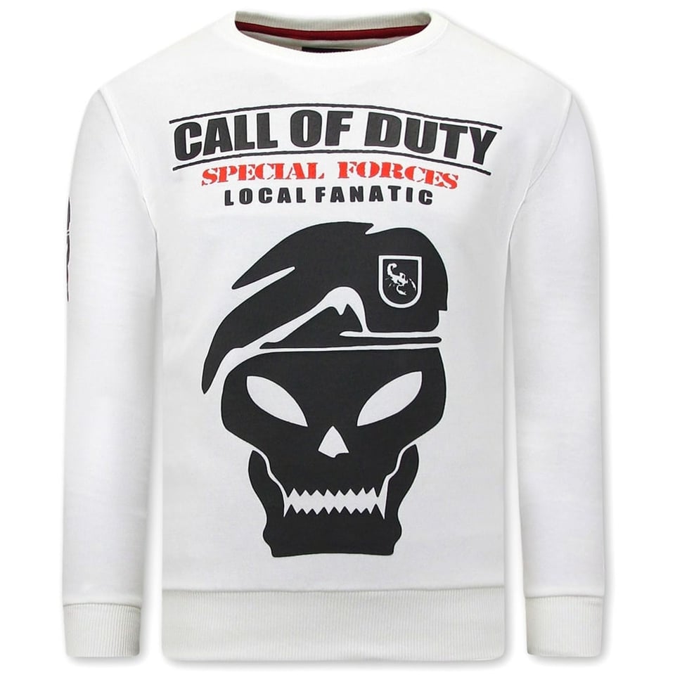 Heren Sweater Met Print - Call Of Duty - Beige