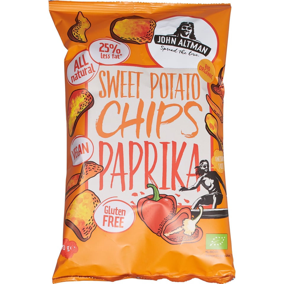 Zoete Aardappelchips Paprika