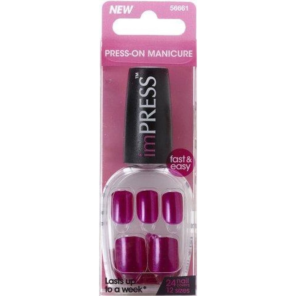 KISS Broadway Nails Press-on Manicure 24 Nails Covers 12 Sizes BIP110 Joyride