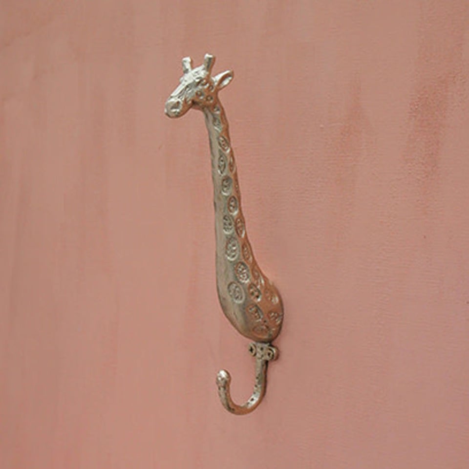 Wandhaak Gloria Giraffe Messing 3.5x20.5cm