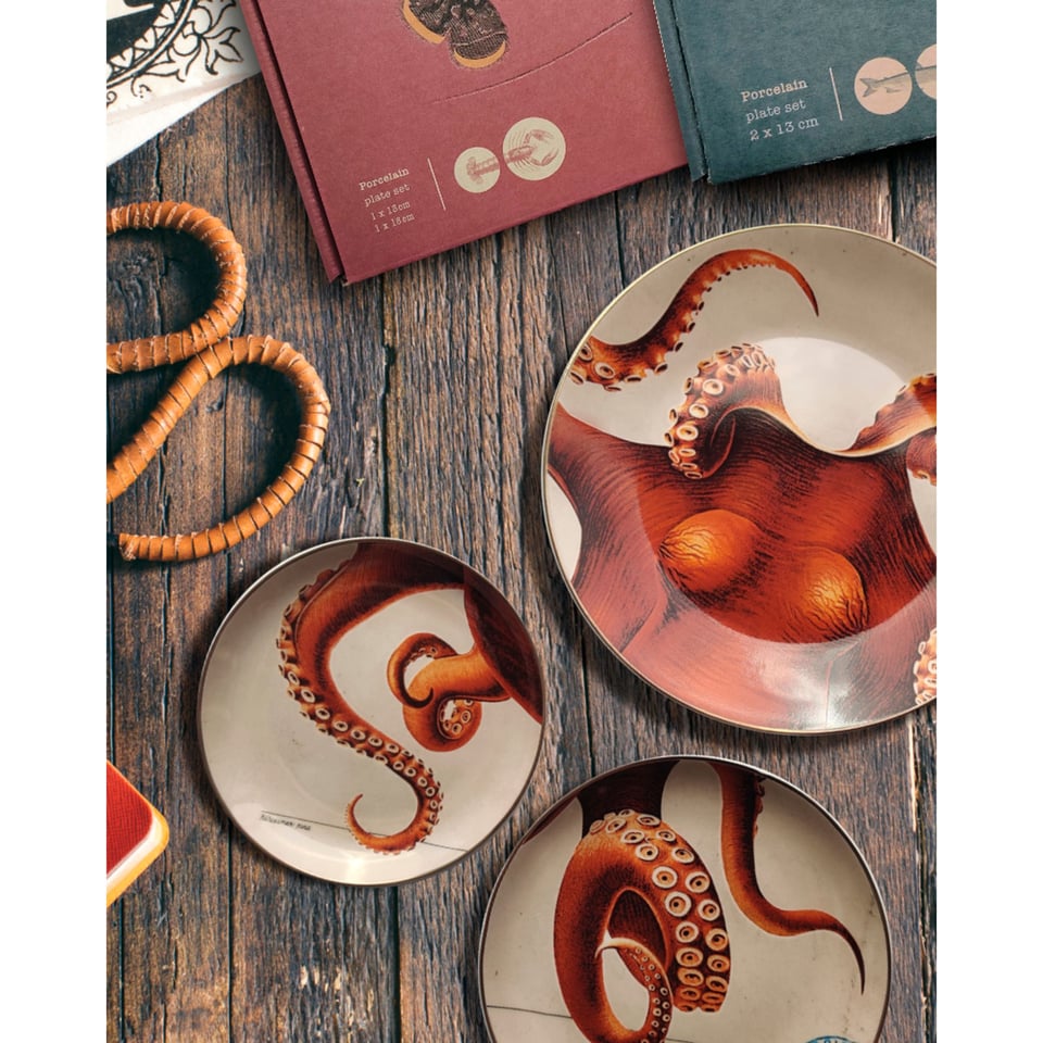 Porseleinen Set Octopus