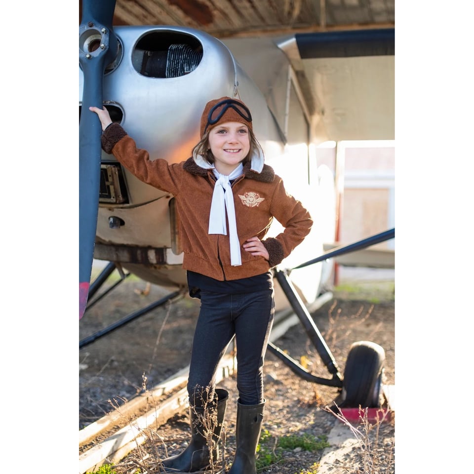 Amelia the Pioneer Pilot, Jacket, Hat, Goggles & Scarf
