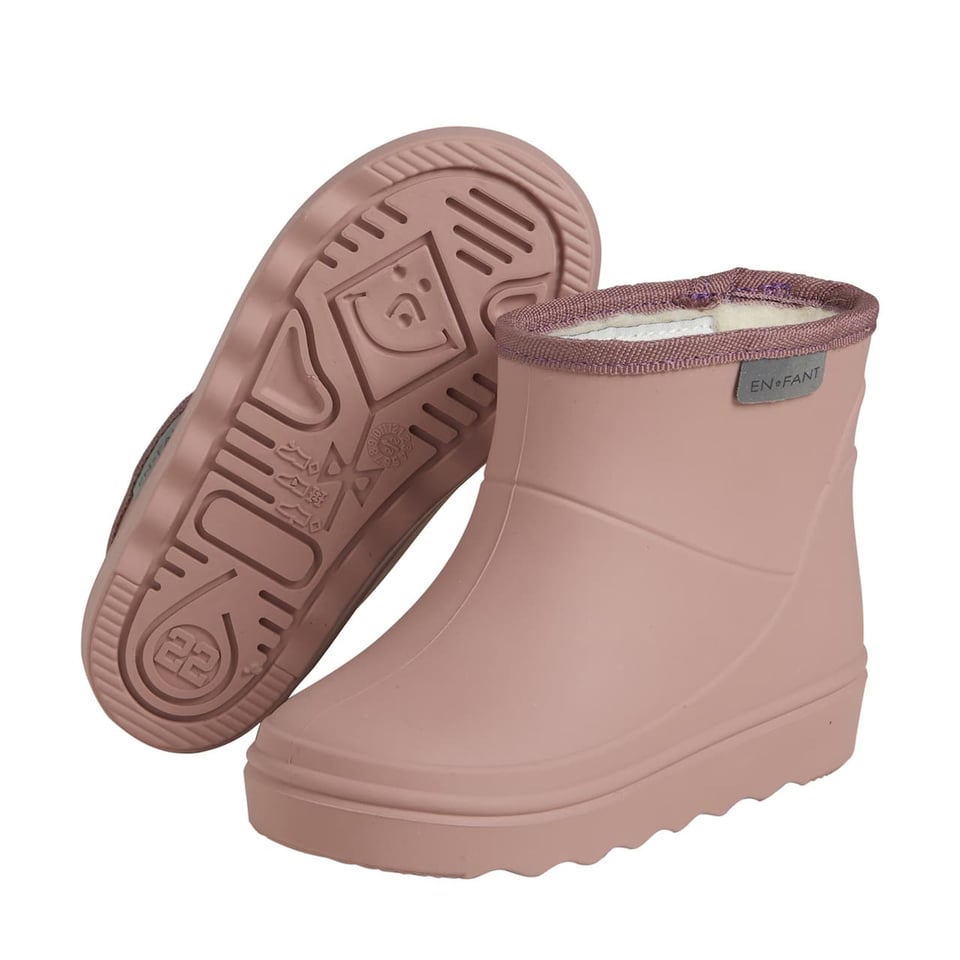 Enfant Thermo Boots Short Solid Old Rose