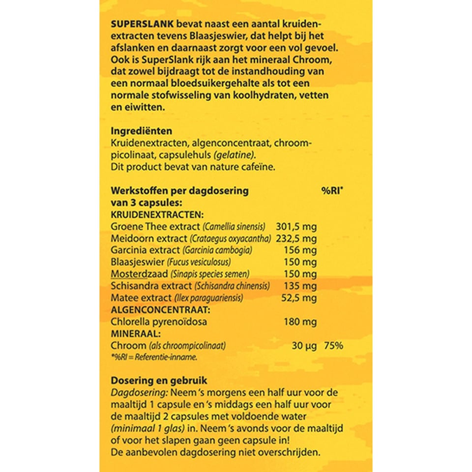 Bloem Superslank - 100 Capsules - Voedingssupplement
