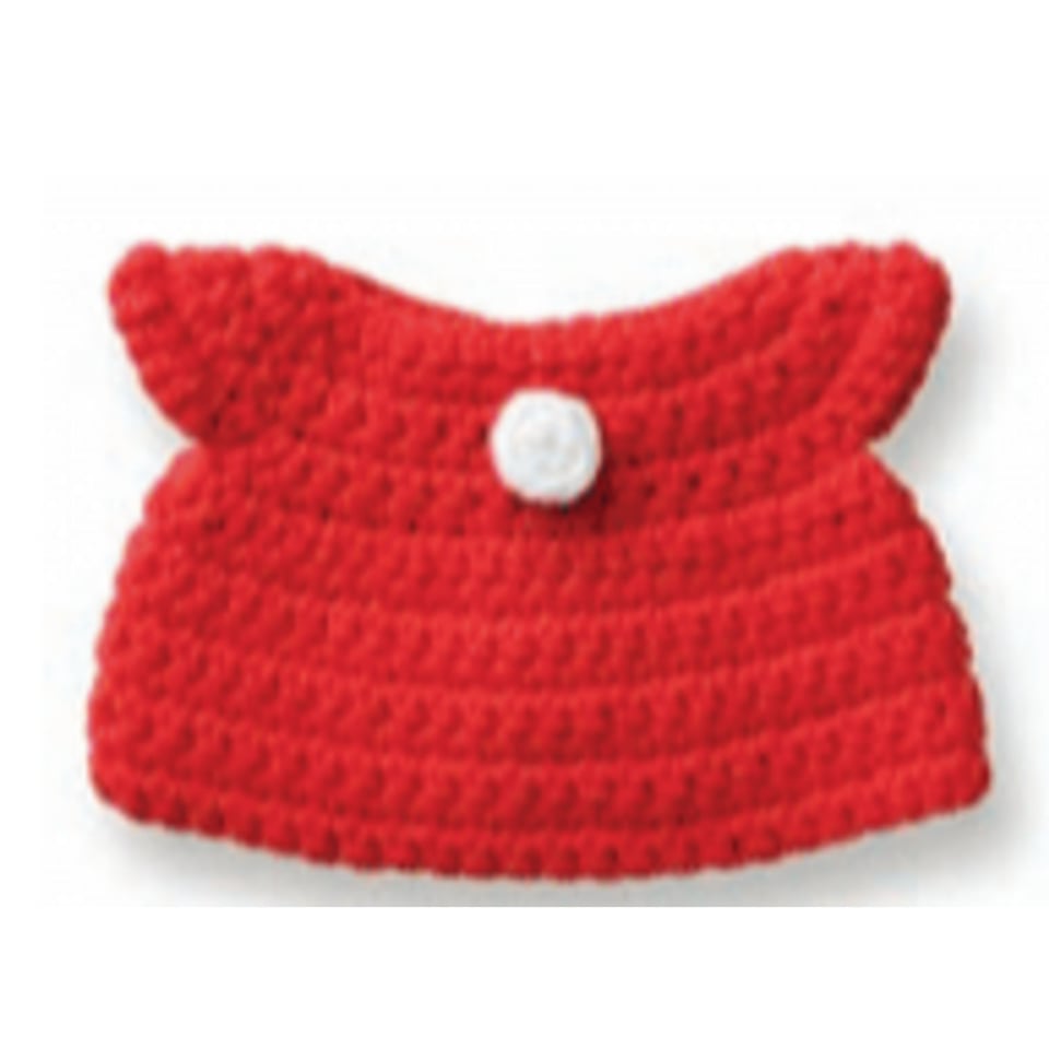 Gehaakte Knuffel Miffy/Nijntje Clothing Red Dress 25 Cm 100 % Cotton 0+