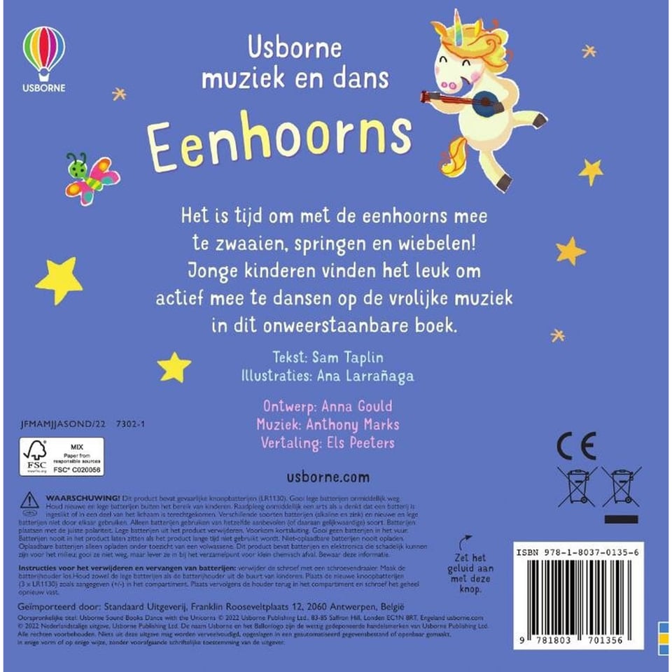 Usborne Geluidsboekjes: Eenhoorns