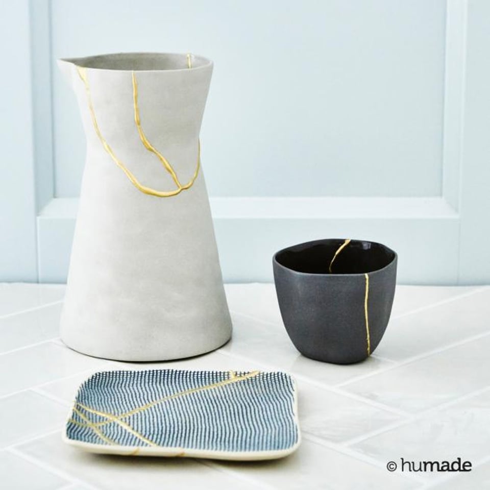 Humade Kintsugi Doe-Het-Zelf Reparatie Kit Goud