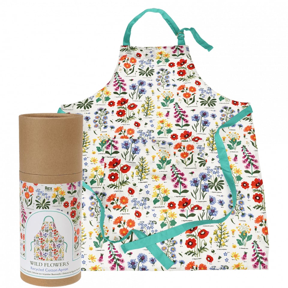 Rex London Gerecycled Katoenen Keukenschort Wild Flowers
