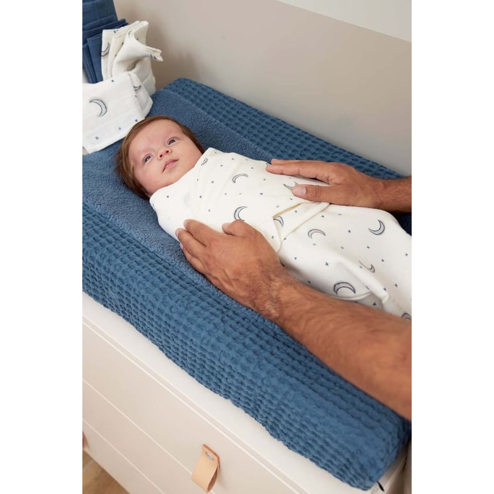 Swaddle Meyco Inbakerdoek 0-3mnd. Moon Indigo