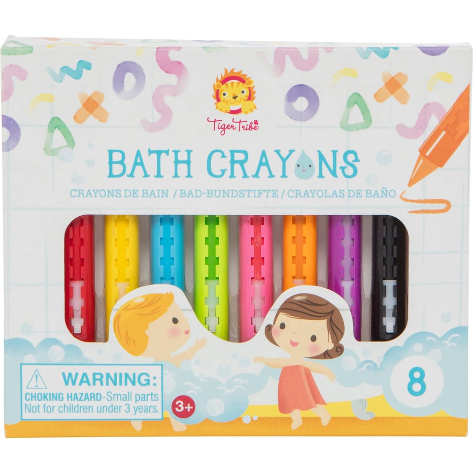 Tiger Tribe Bath Toy Bath Crayons 8 Delig 3+