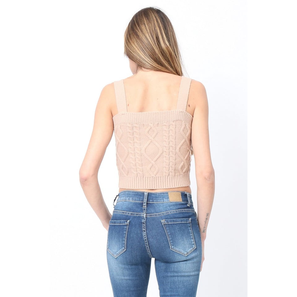 Pretty Top - Knitted - Nude